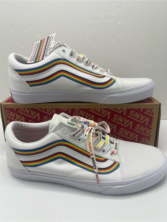 Vans Other - Vans Men’s 12 Old Skool (Pride) White/True White
VN0A5KRFB5U Sneakers